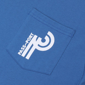 Pass~Port Long Con Pocket Tee - Washed Royal Blue