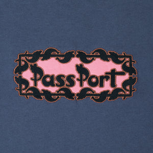 Pass~Port Pattoned Tee - Harbour Blue