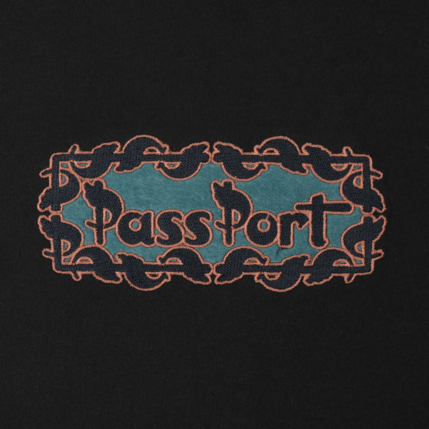 Pass~Port Pattoned Tee - Black