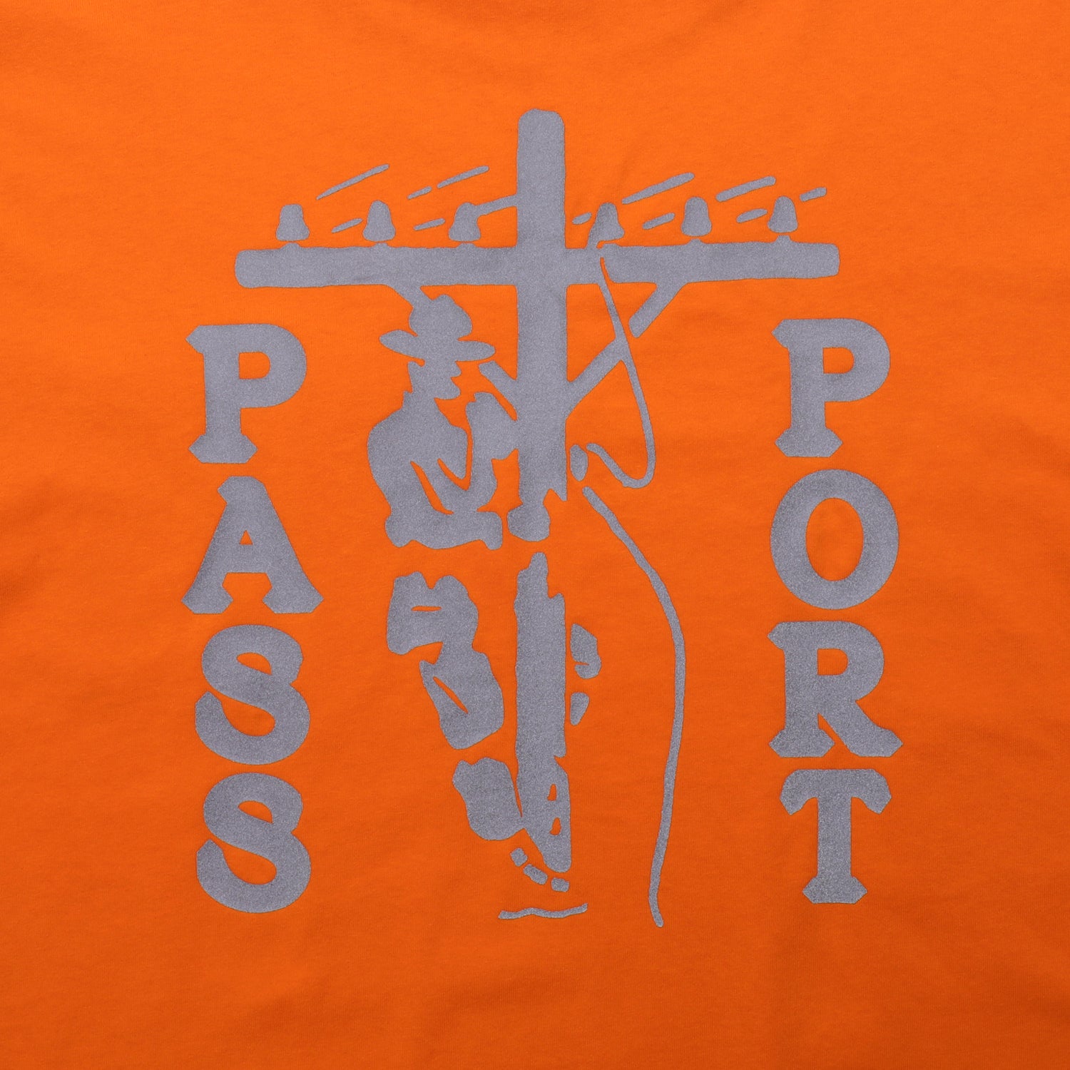 Pass~Port Line~Worx Pocket Tee - Safety Orange
