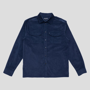Pass~Port Micro Cord Workers Shirt - Navy