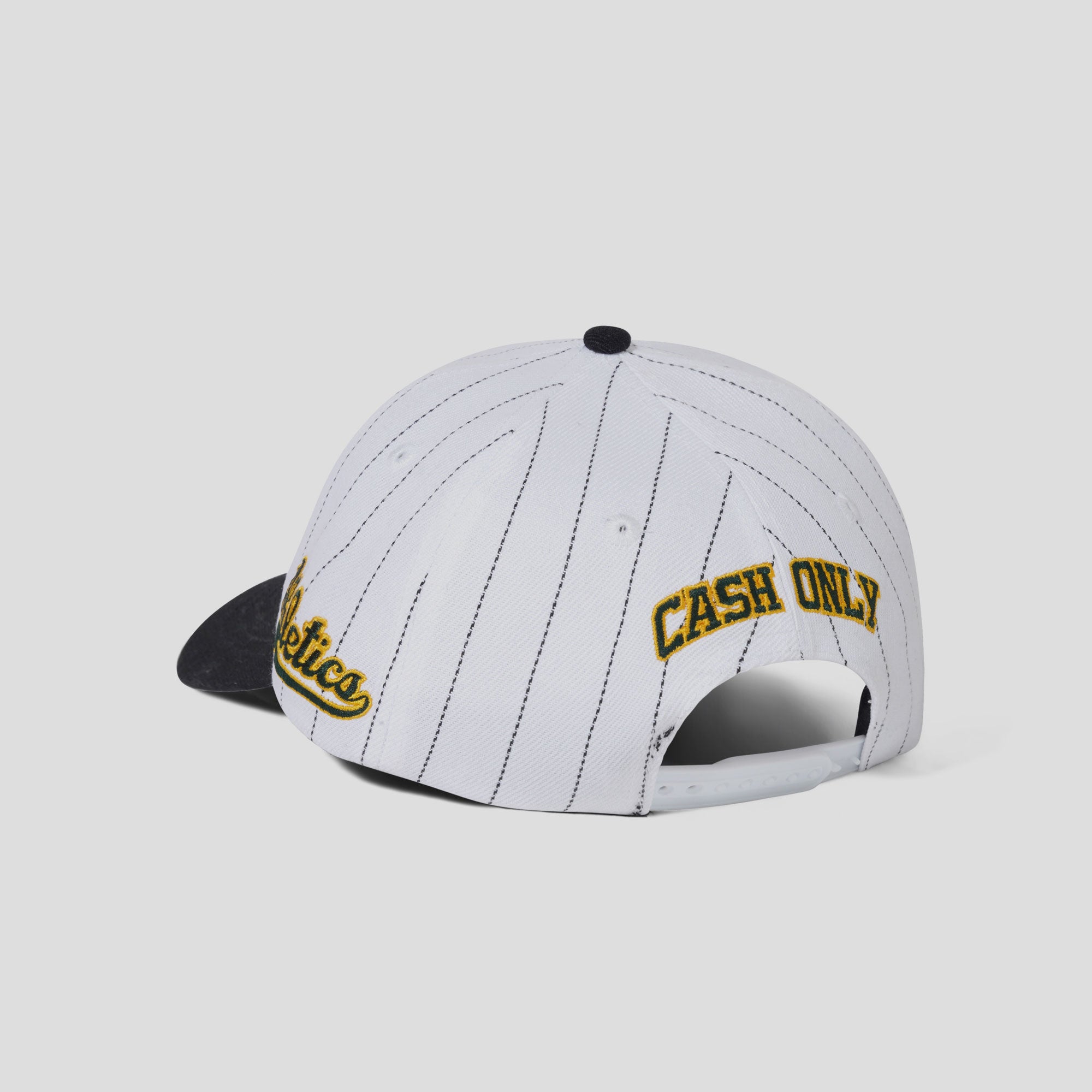 Cash Only Ballpark Snapback Cap - White / Black
