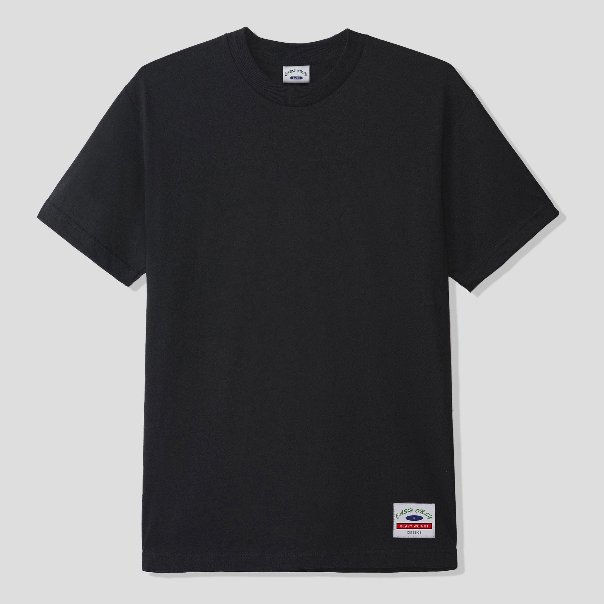 Cash Only Ultra Heavy-Weight Basic Tee - Black