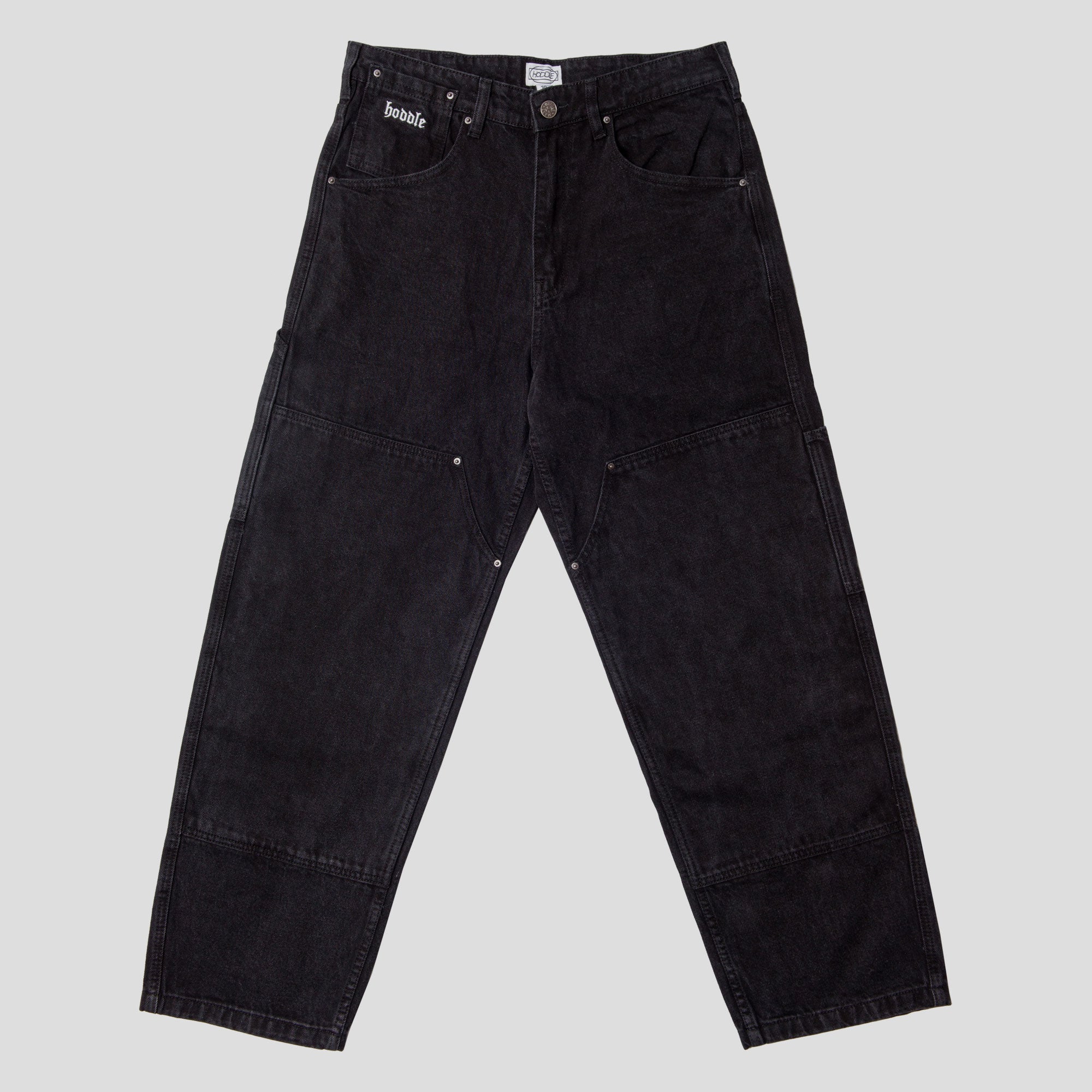 HODDLE ブラックデニムパンツ 32 Hoddle skate board denim
