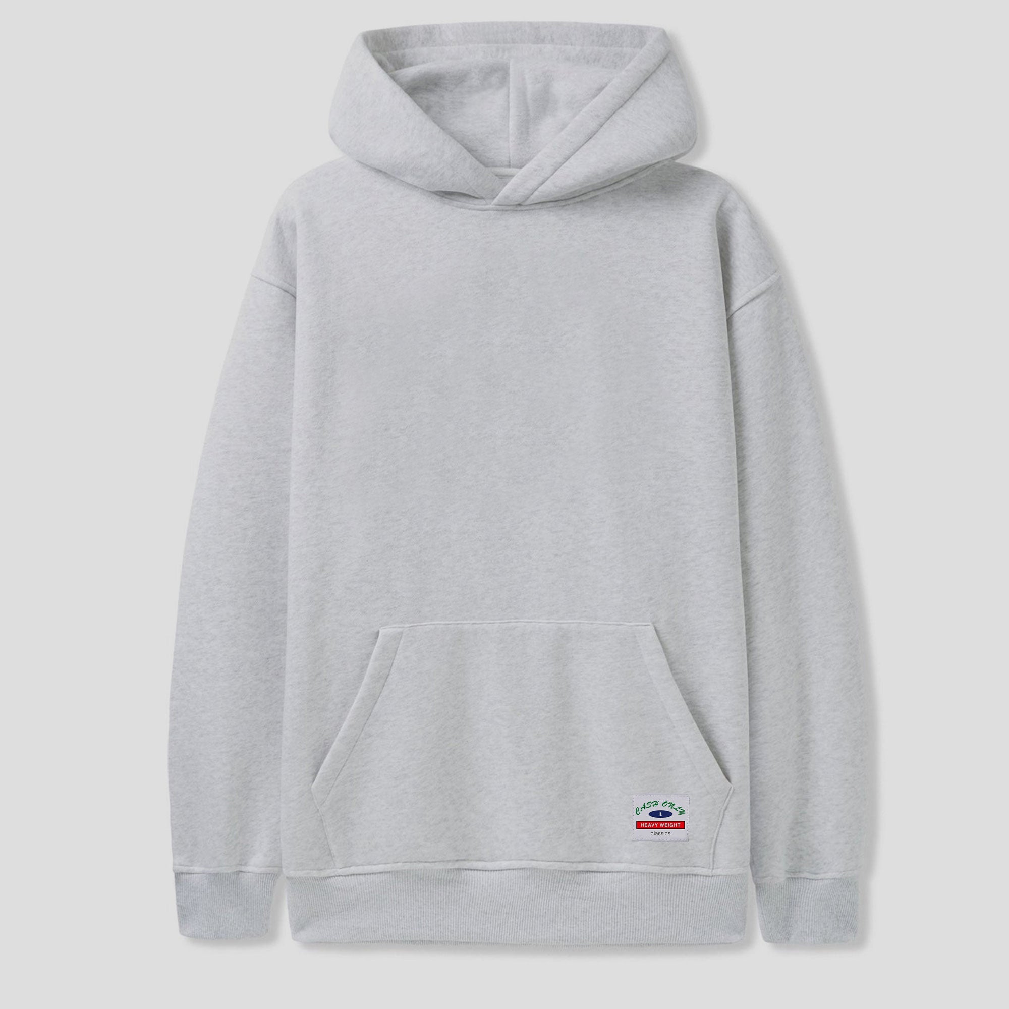 Cash Only Heavy Weight Basic Pullover Hood - Ash