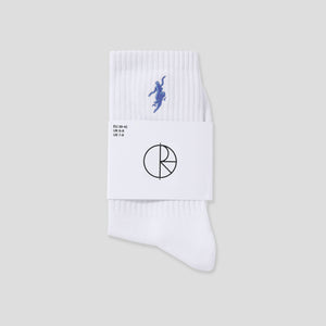 Polar Skate Co. 'No Comply' Socks - White/Blue