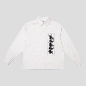 Hoddle Butterfly Oxford Shirt - White