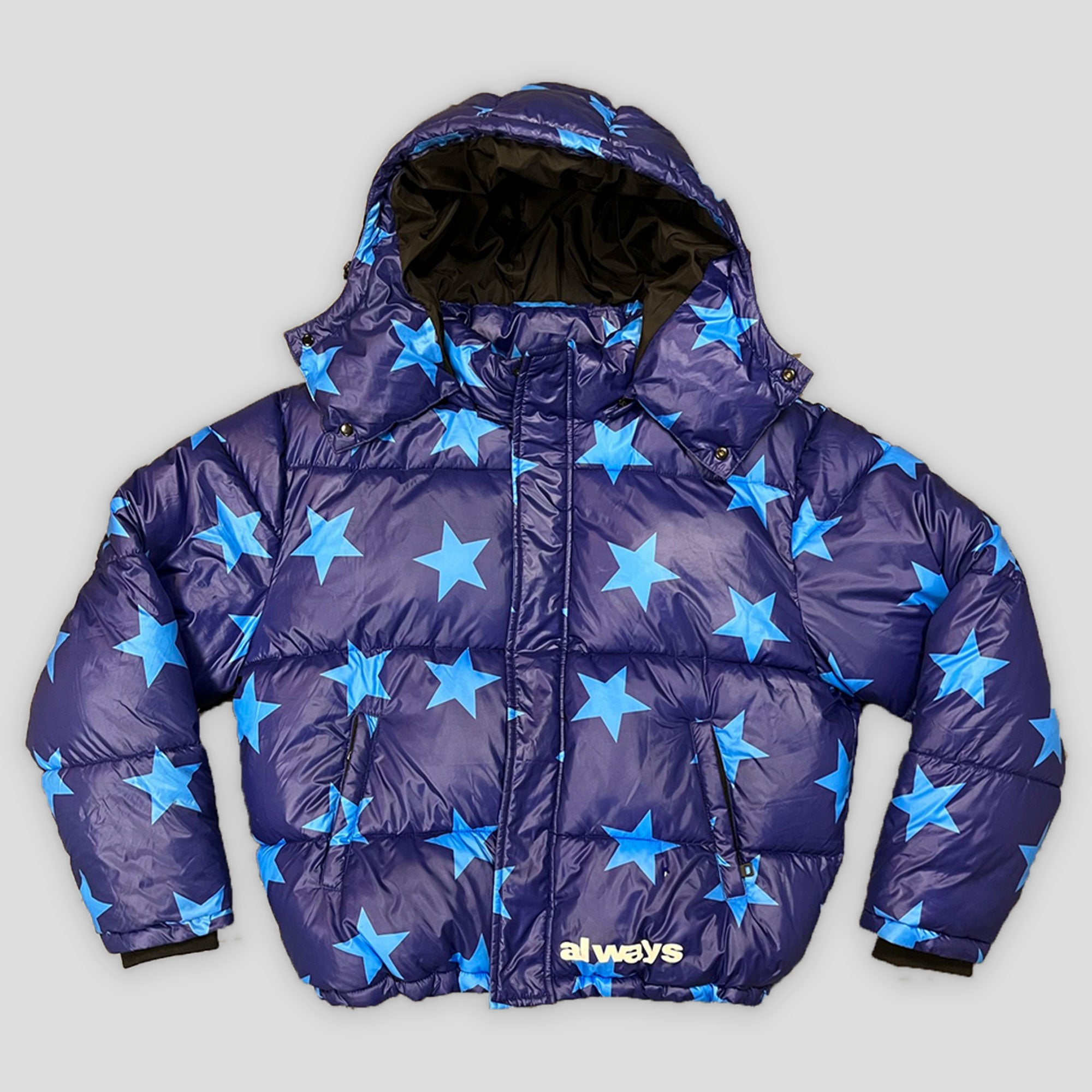 Always Do What You Should Do Superstar Puffa Jacket - Navy