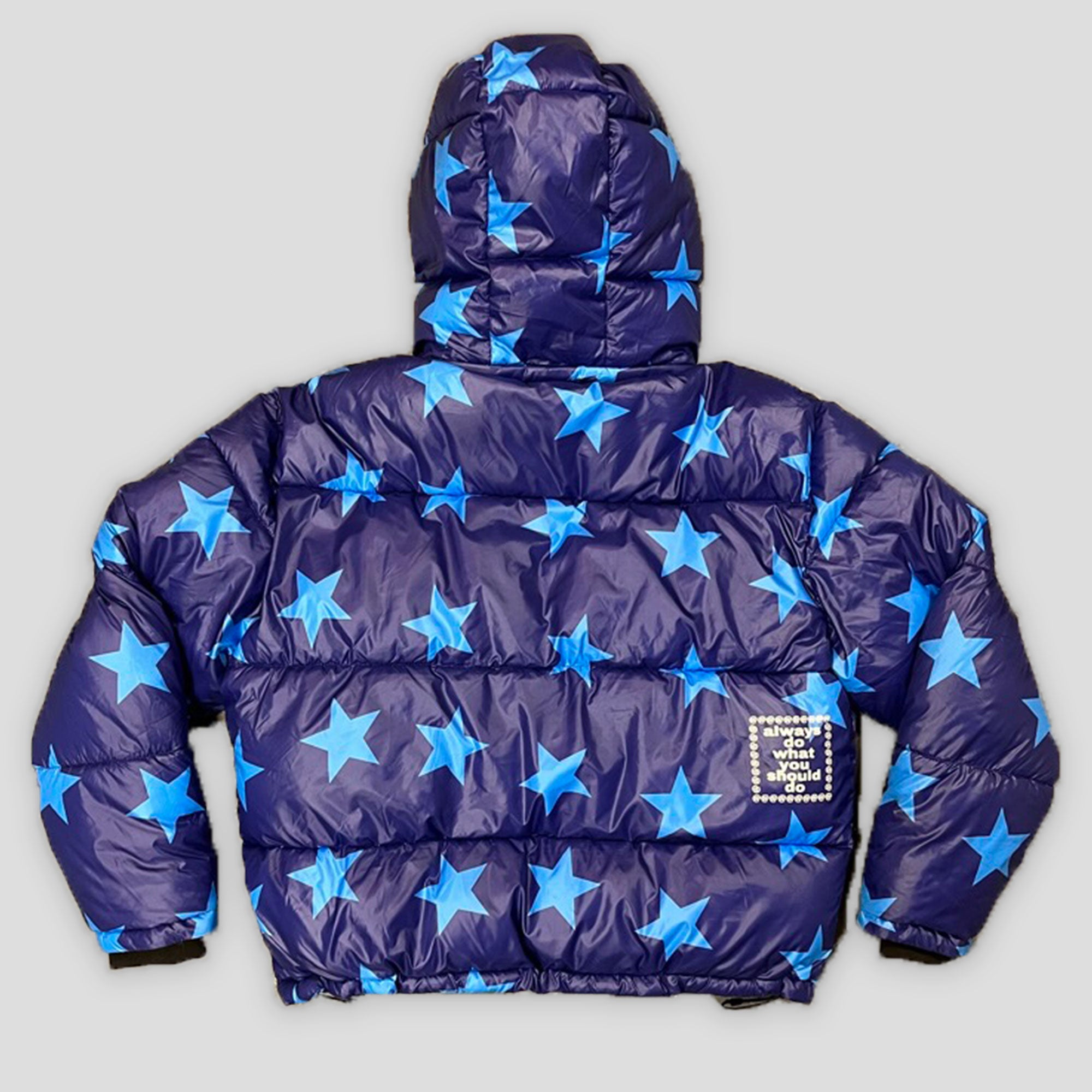 Always Do What You Should Do Superstar Puffa Jacket - Navy