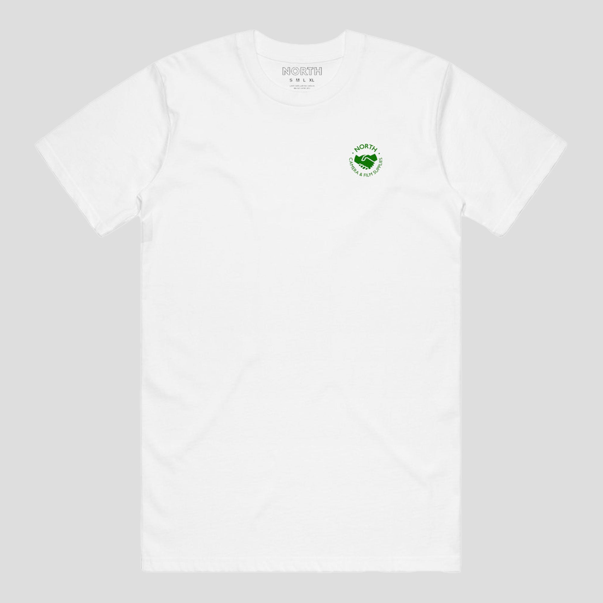 North Supplies Logo Embroidery Tee - White / Green