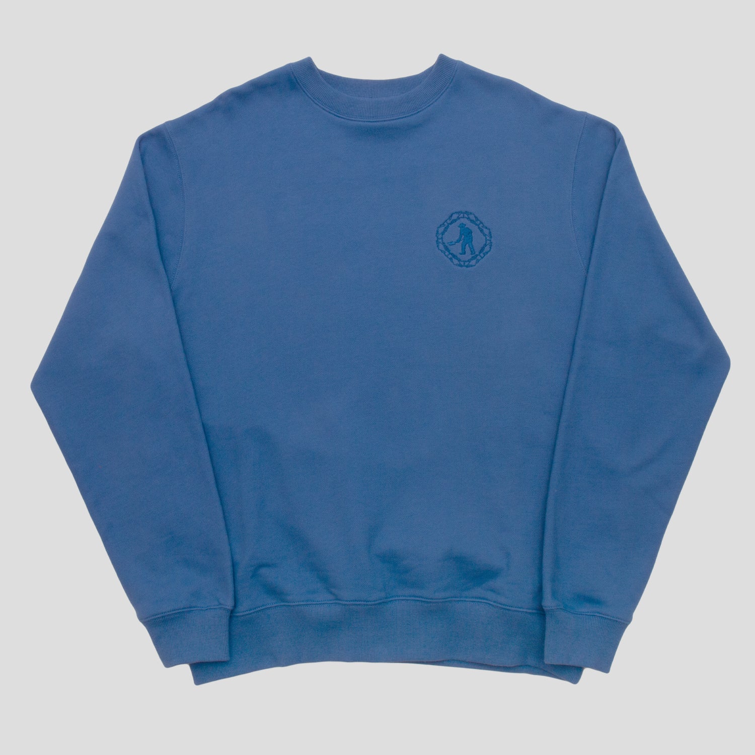 Pass~Port Organic Embroidery Sweater - Royal Blue