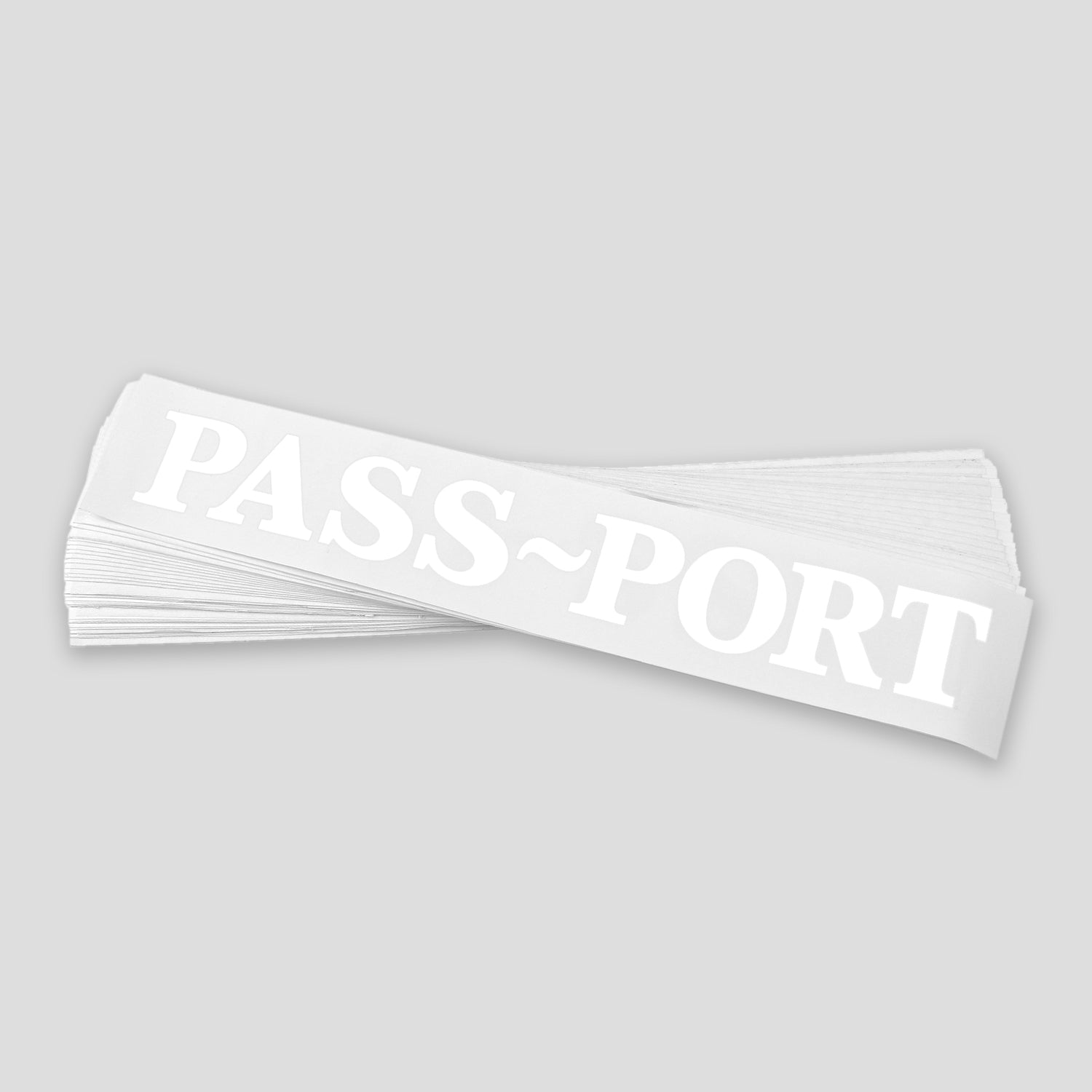PASS~PORT OFFICIAL DIE CUT STICKER WHITE – Pass~Port