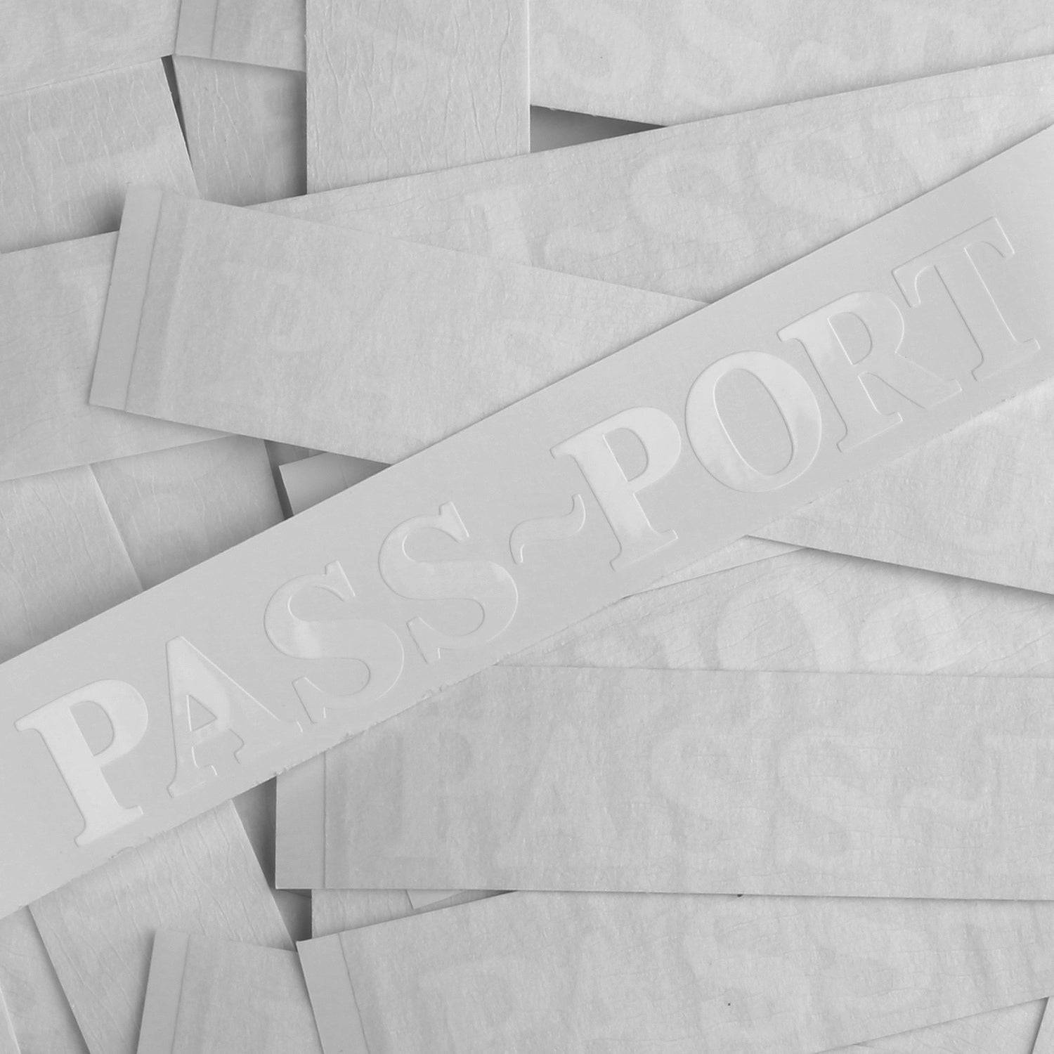 PASS~PORT OFFICIAL DIE CUT STICKER WHITE – Pass~Port