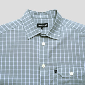 Pass~Port Workers Check Shirt Short Sleeve - Stone