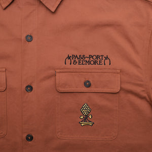 Pass~Port & El'more Vineyard Workers Long-sleeve Shirt - Rust
