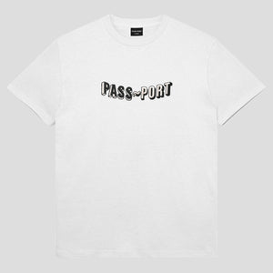 Pass~Port Sunken Logo Embroidery Tee - White