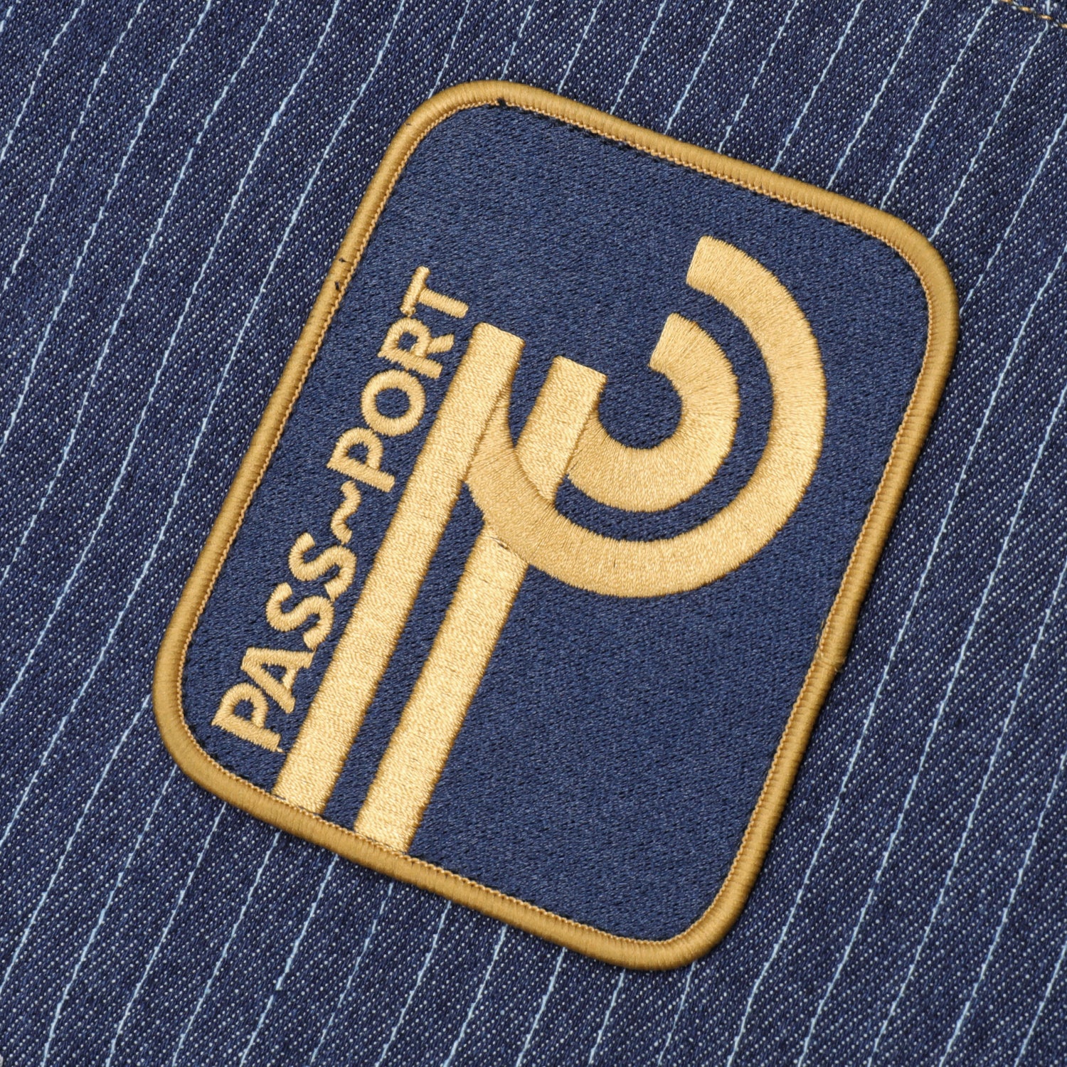 Pass~Port Long Con Striped Denim Packers Jacket - Dark Indigo