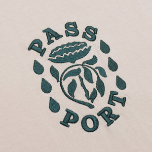 Pass~Port Fountain Embroidery Tee - Natural