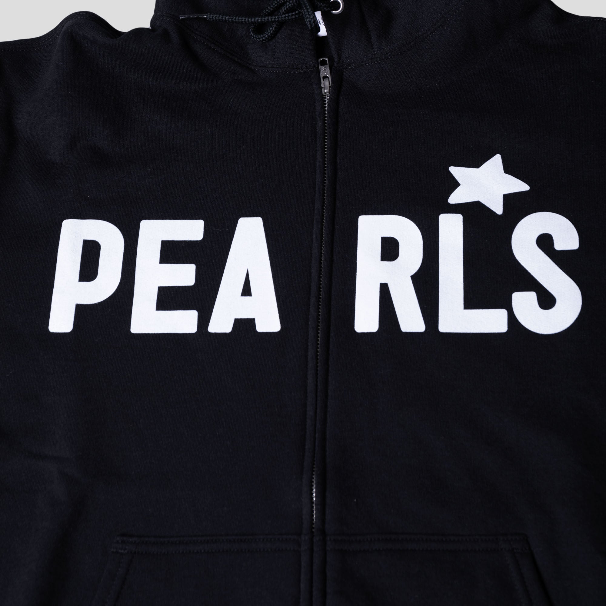 Pearls League Zip Hood - Black
