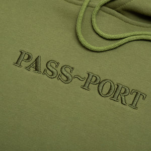 Pass~Port Official Contrast Organic Hoodie - Olive