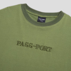 Pass~Port Official Contrast Organic Tee - Olive