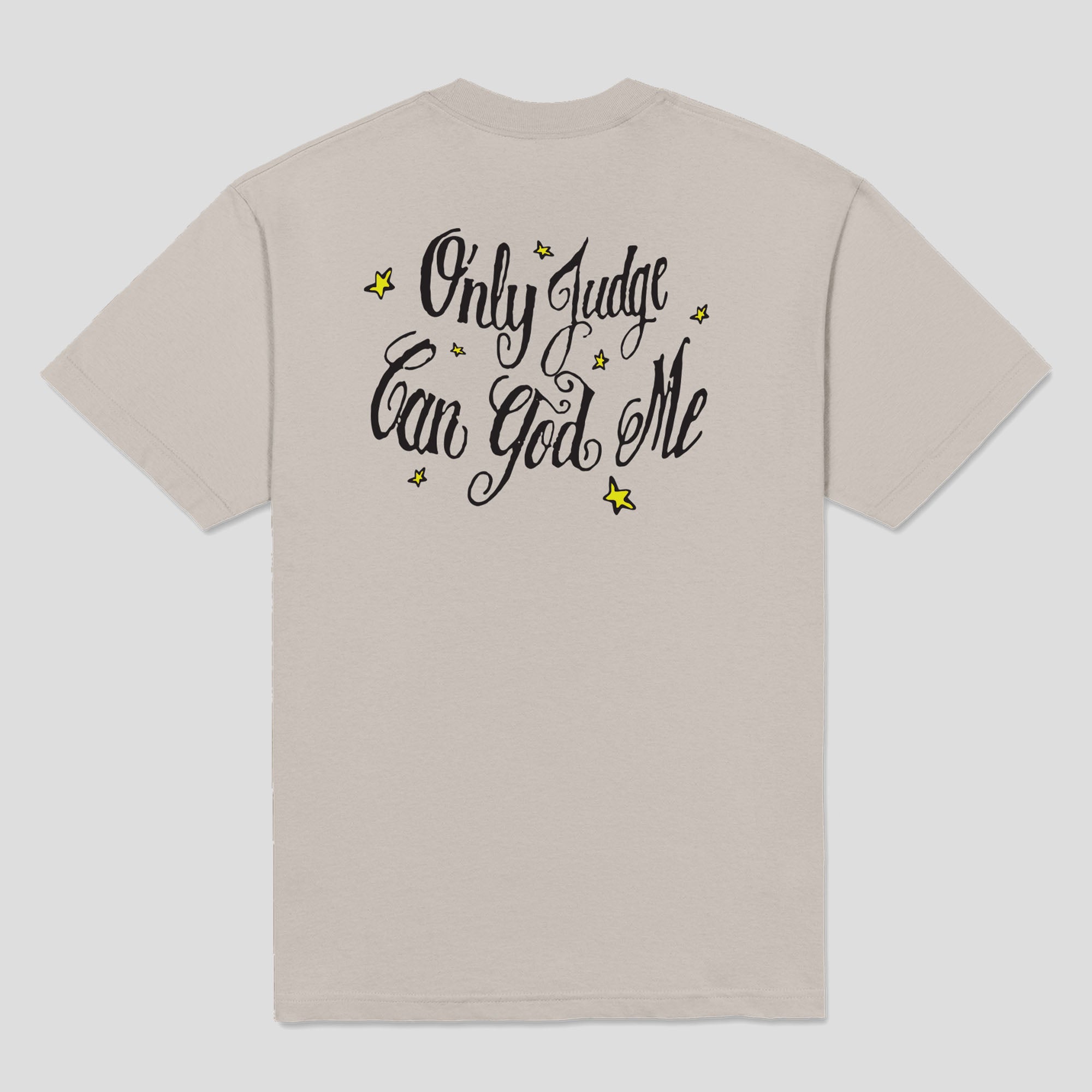Come Sundown Only Judge Can God Me Tee - Steel