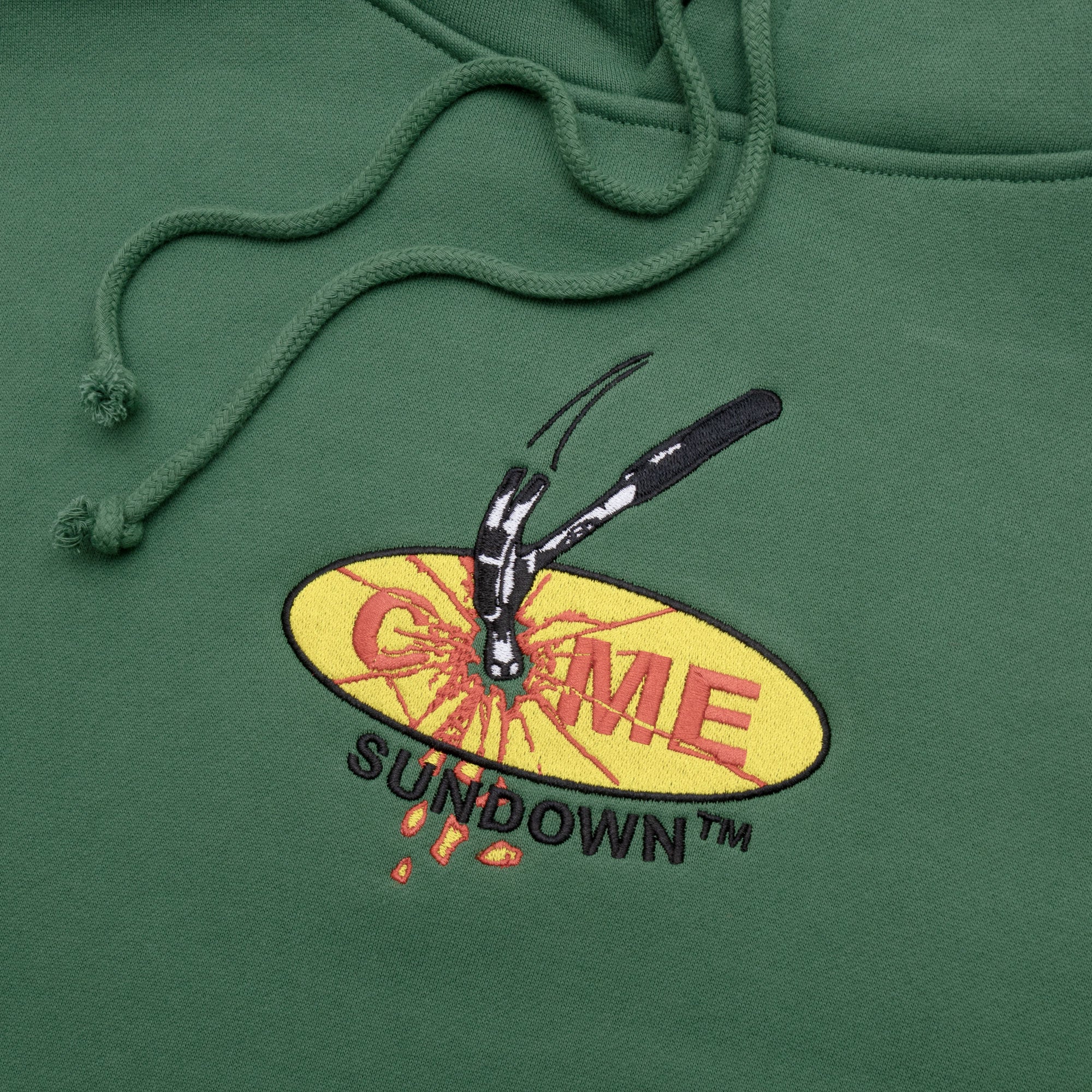 Come Sundown Everything's A Nail Hoodie - Washed Green