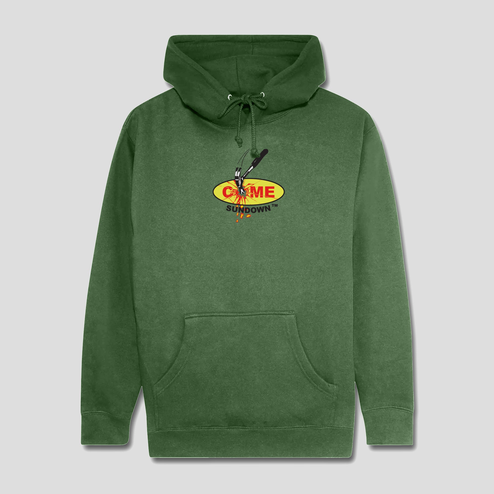 Come Sundown Everything's A Nail Hoodie - Washed Green