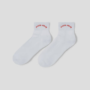 Cash Only Logo Ankle Socks - White