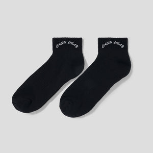 Cash Only Logo Ankle Socks - Black