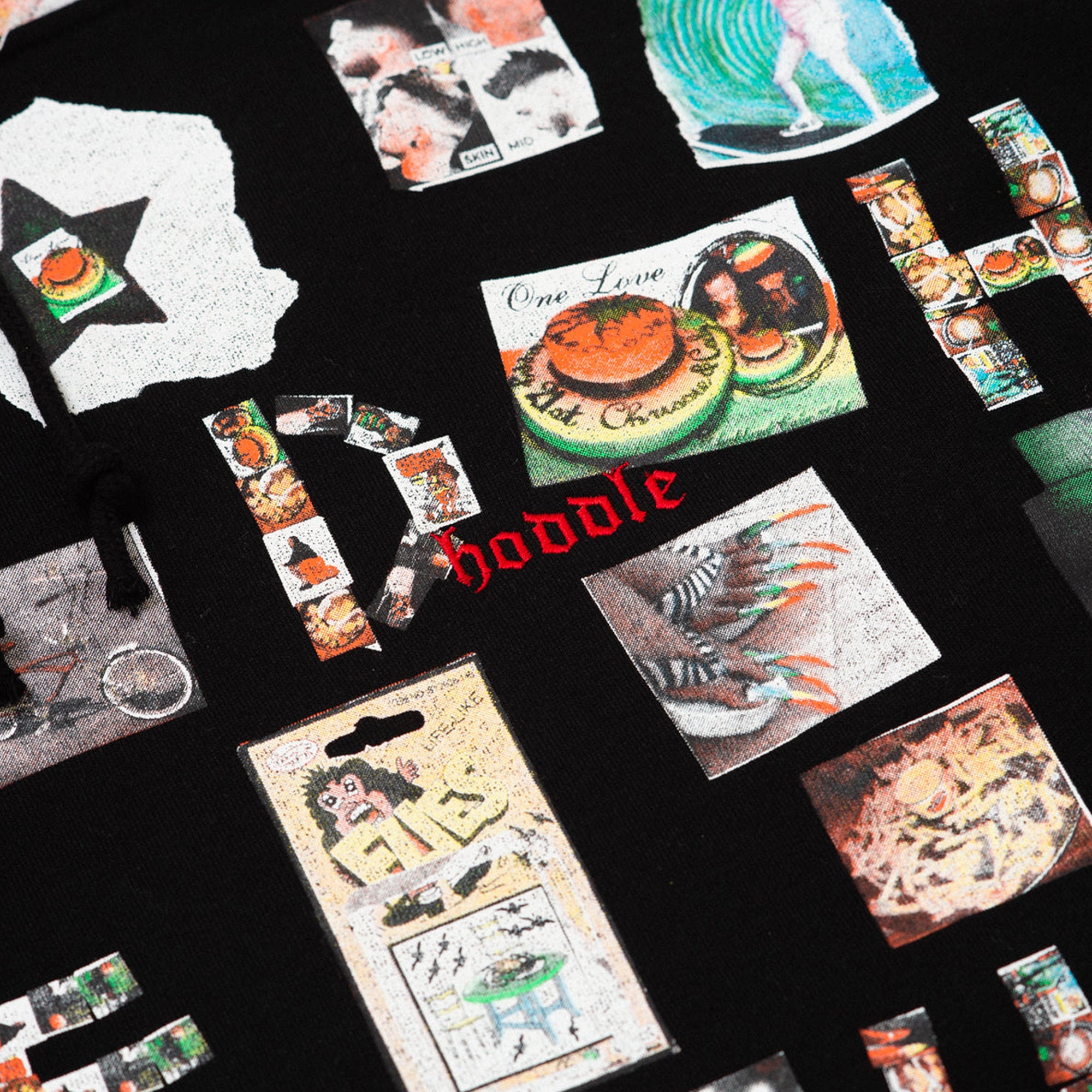 Hoddle Scrapbook Hoodie - Black