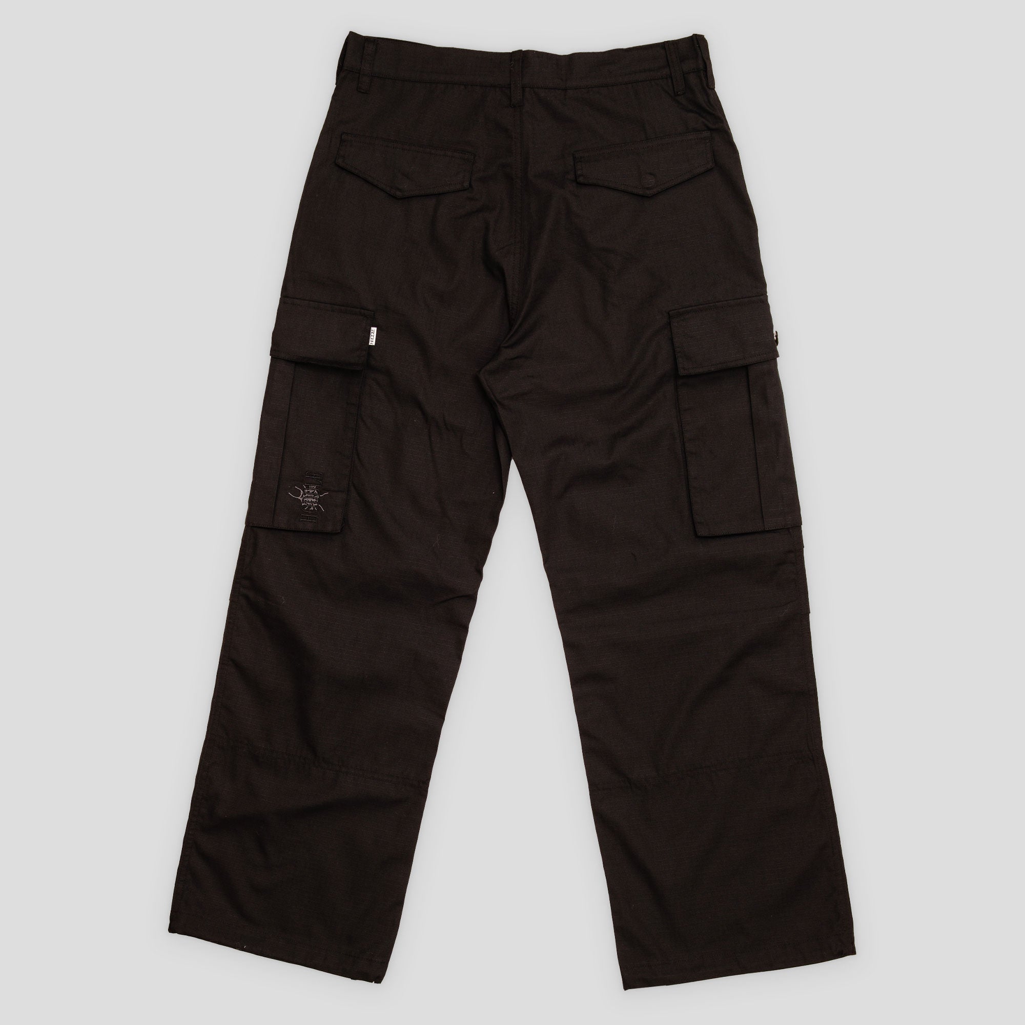 Hoddle Pleated Ripstop Cargo Pants - Black – Pass~Port