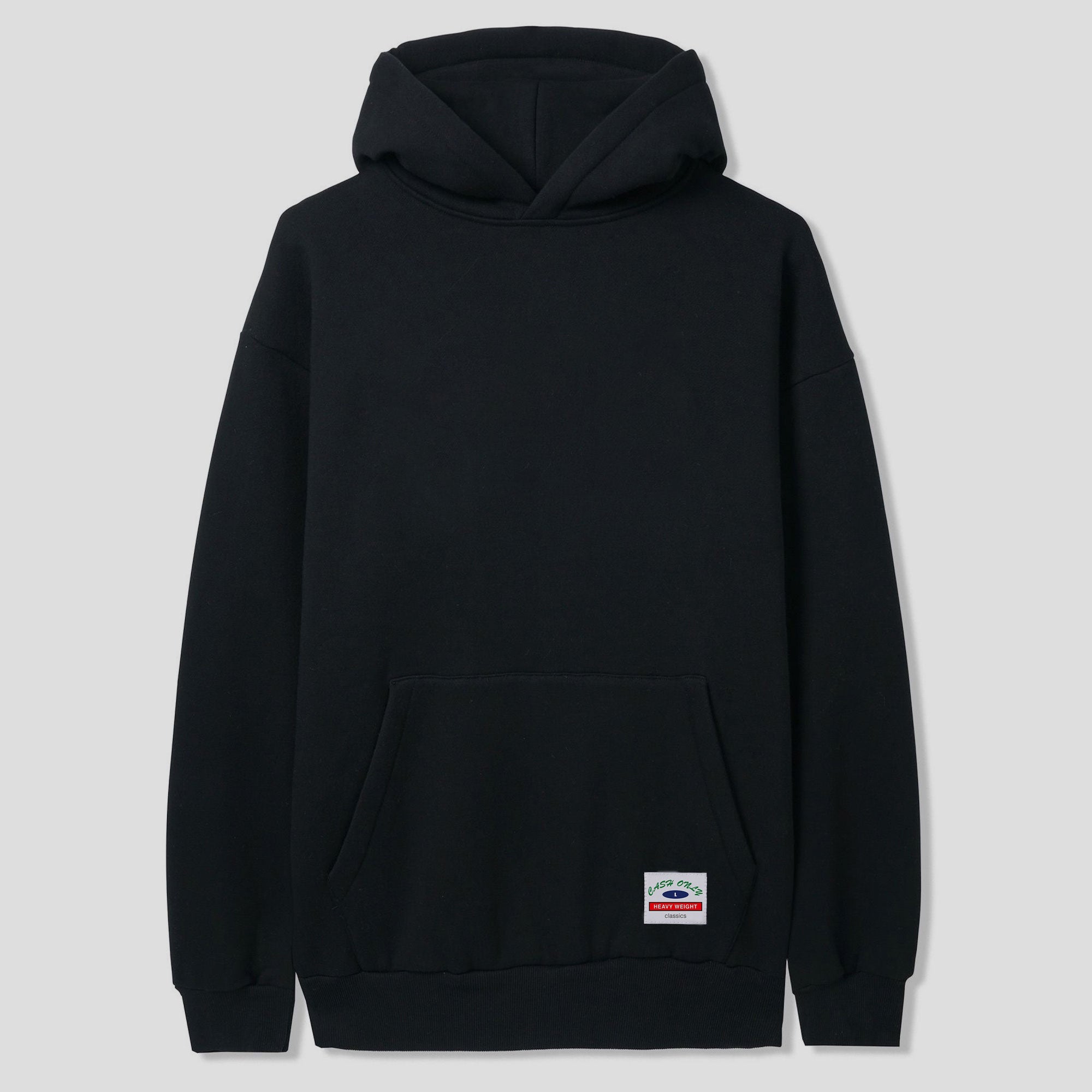 Cash Only Heavy Weight Basic Pullover Hood - Black