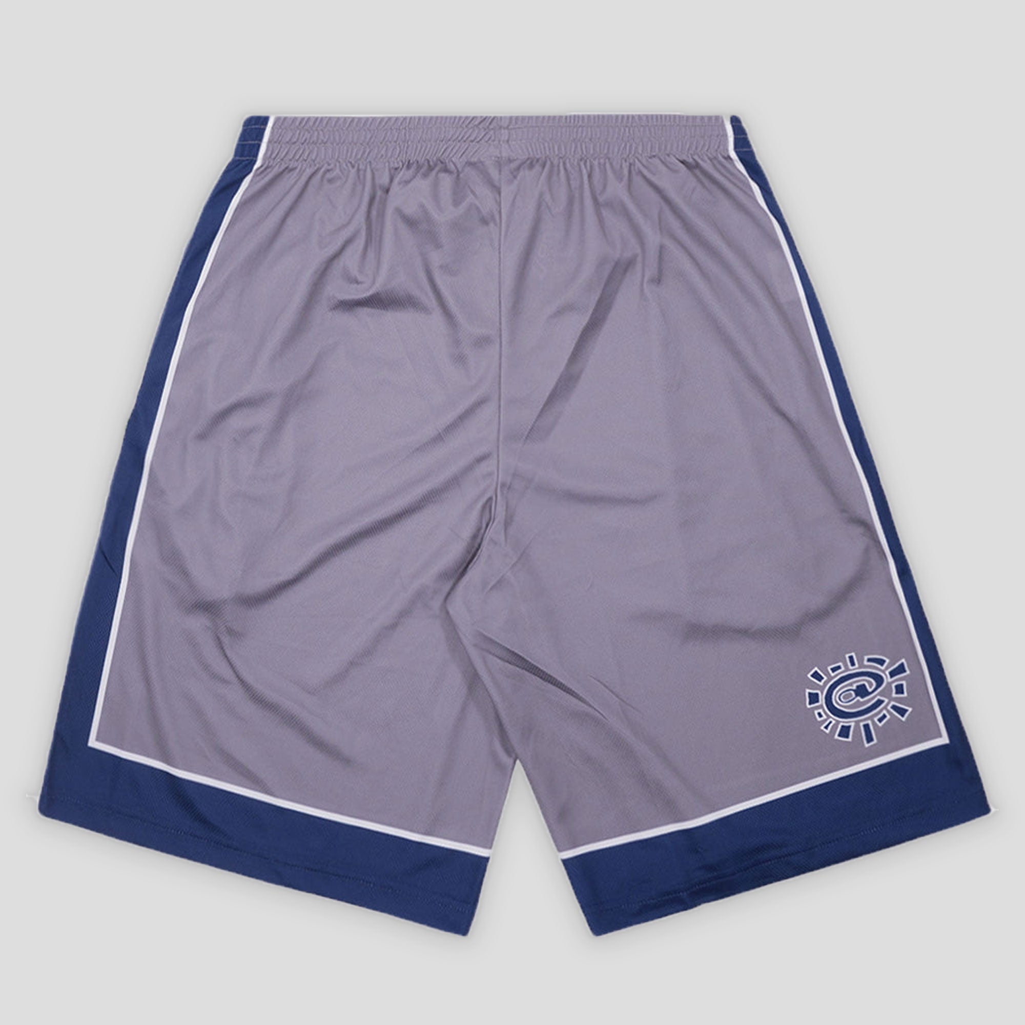 Always Do What You Should Do Court Shorts - Grey/Navy