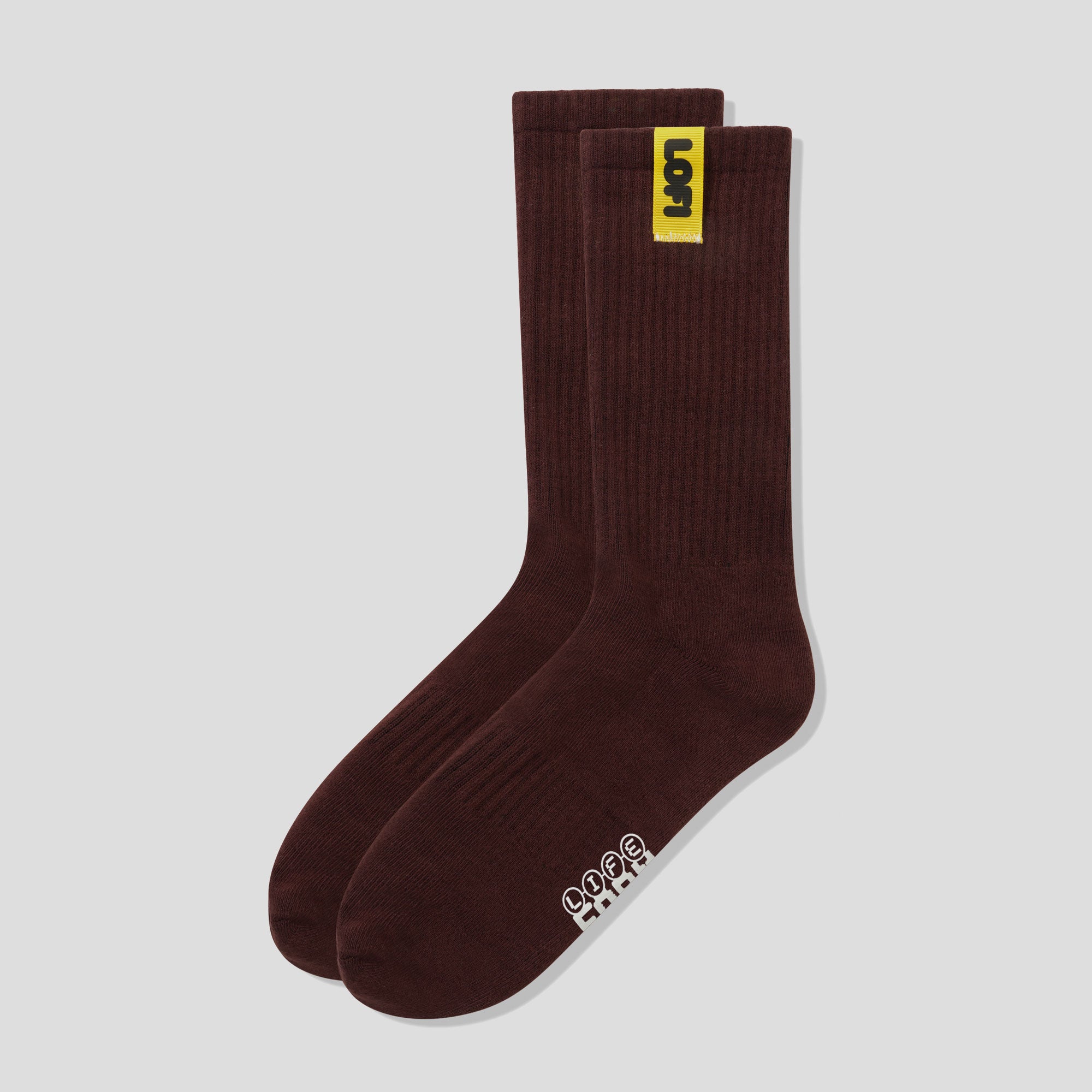 Lo-Fi Pigment Dye Socks - Chestnut