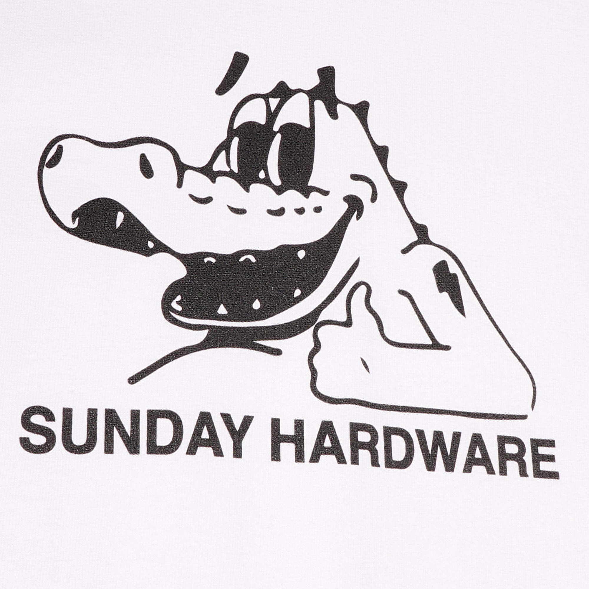 Sunday Hardware Croccy Tee - White