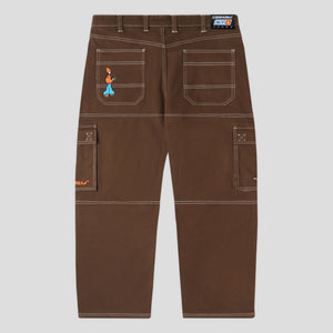 Cash Only Aleka Cargo Jeans - Brown