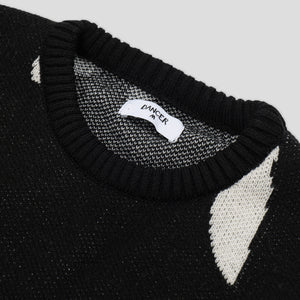 Dancer Mask Knit Sweater - Black