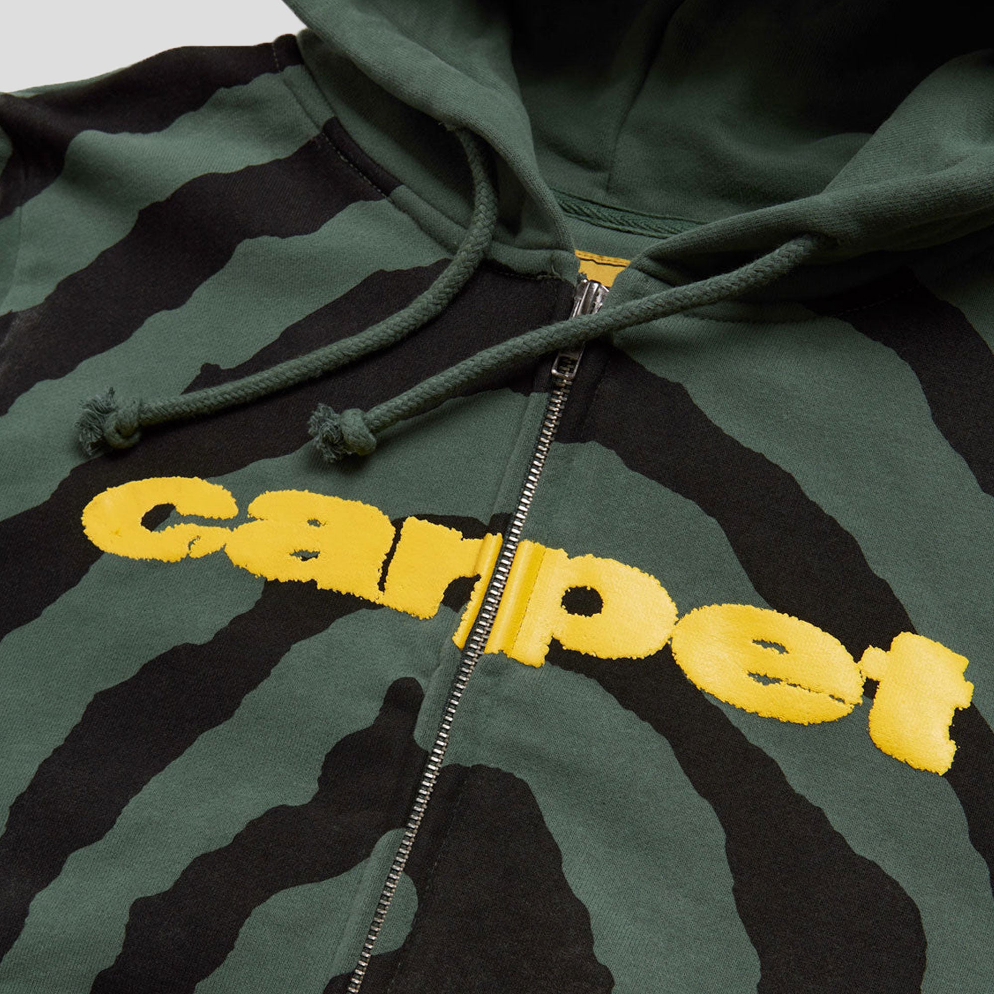 Carpet Company Spiral Zip-up Hoodie - Forest Green
