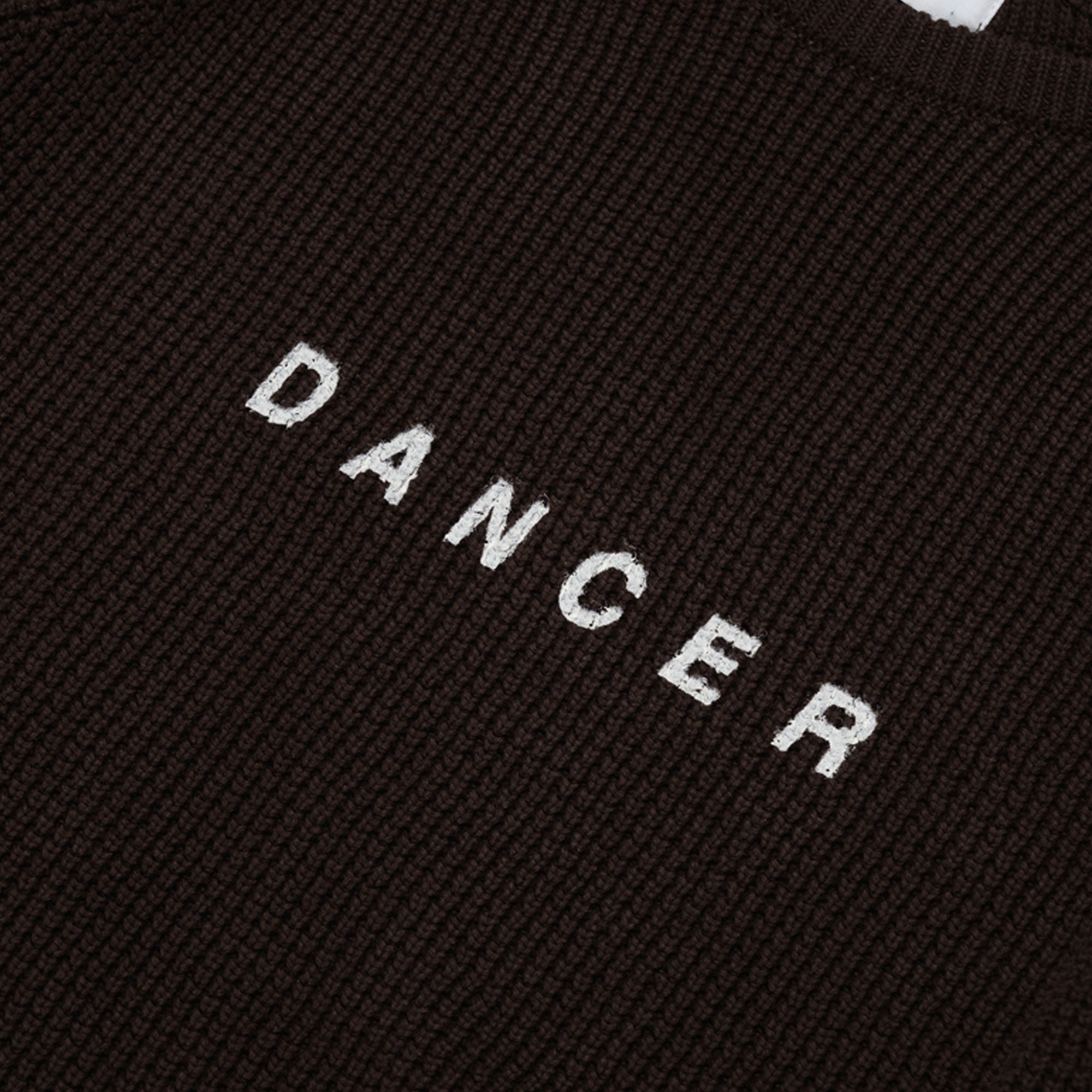 Dancer Logo Cotton Knit  - Brown