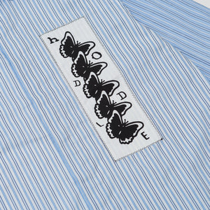 Hoddle Butterfly Oxford Shirt - Blue Stripe