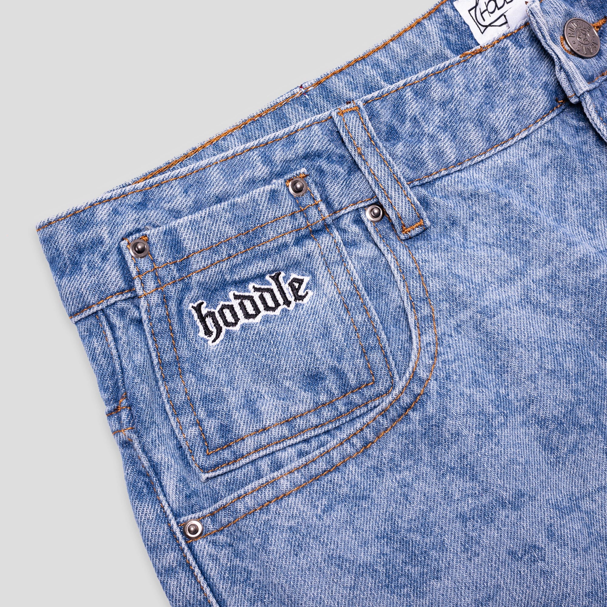 Hoddle 16 Ounce Denim Ranger Jean - Laser Paint Splatter Light 