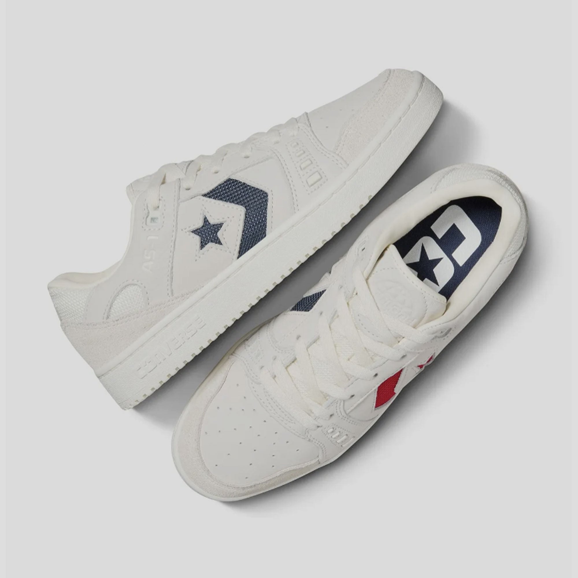 Converse Cons AS-1 Pro Low Top - Egret / Navy / Red