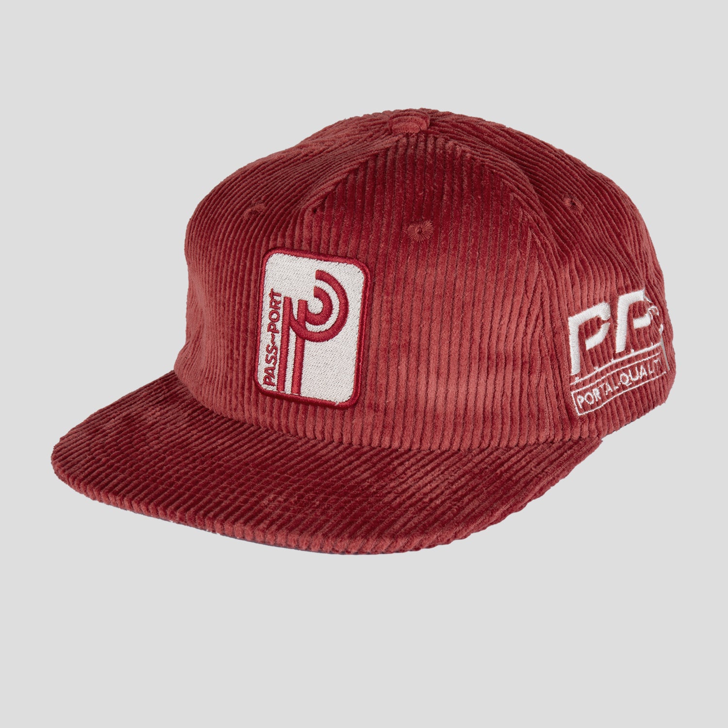 Pass~Port Long Con Workers Cap - Brick Red