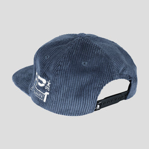 Pass~Port Long Con Workers Cap - Washed Royal Blue
