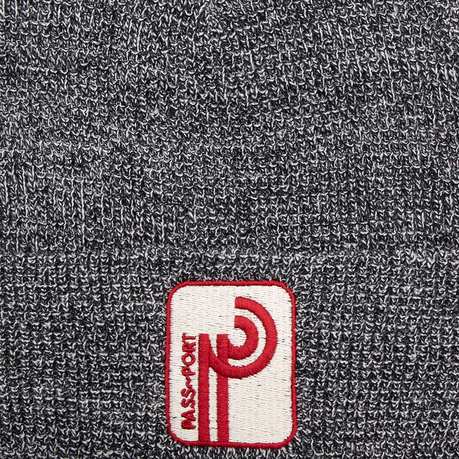 Pass~Port Long Con Waffle Knit Beanie - Grey Speckle