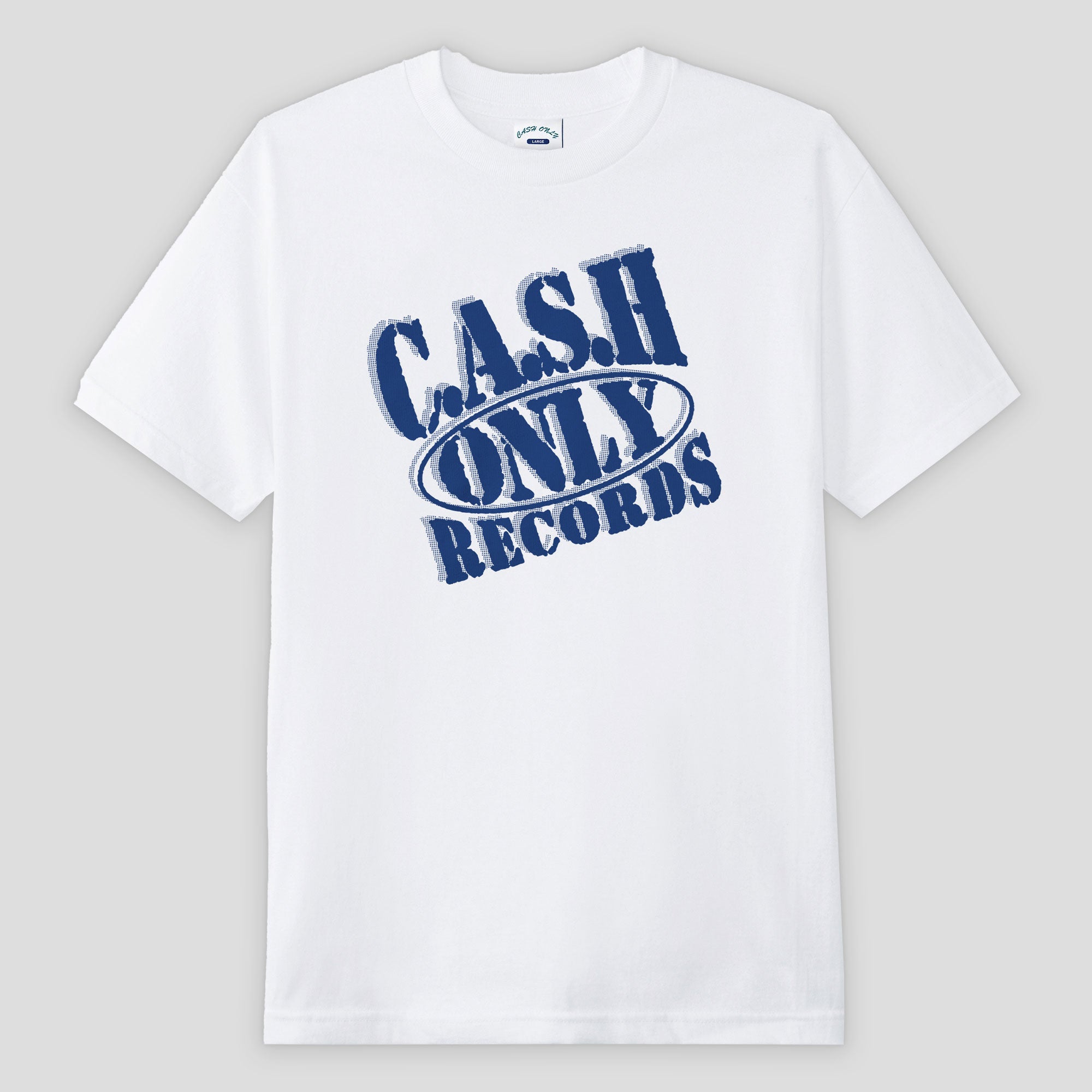 Cash Only Records Tee - White