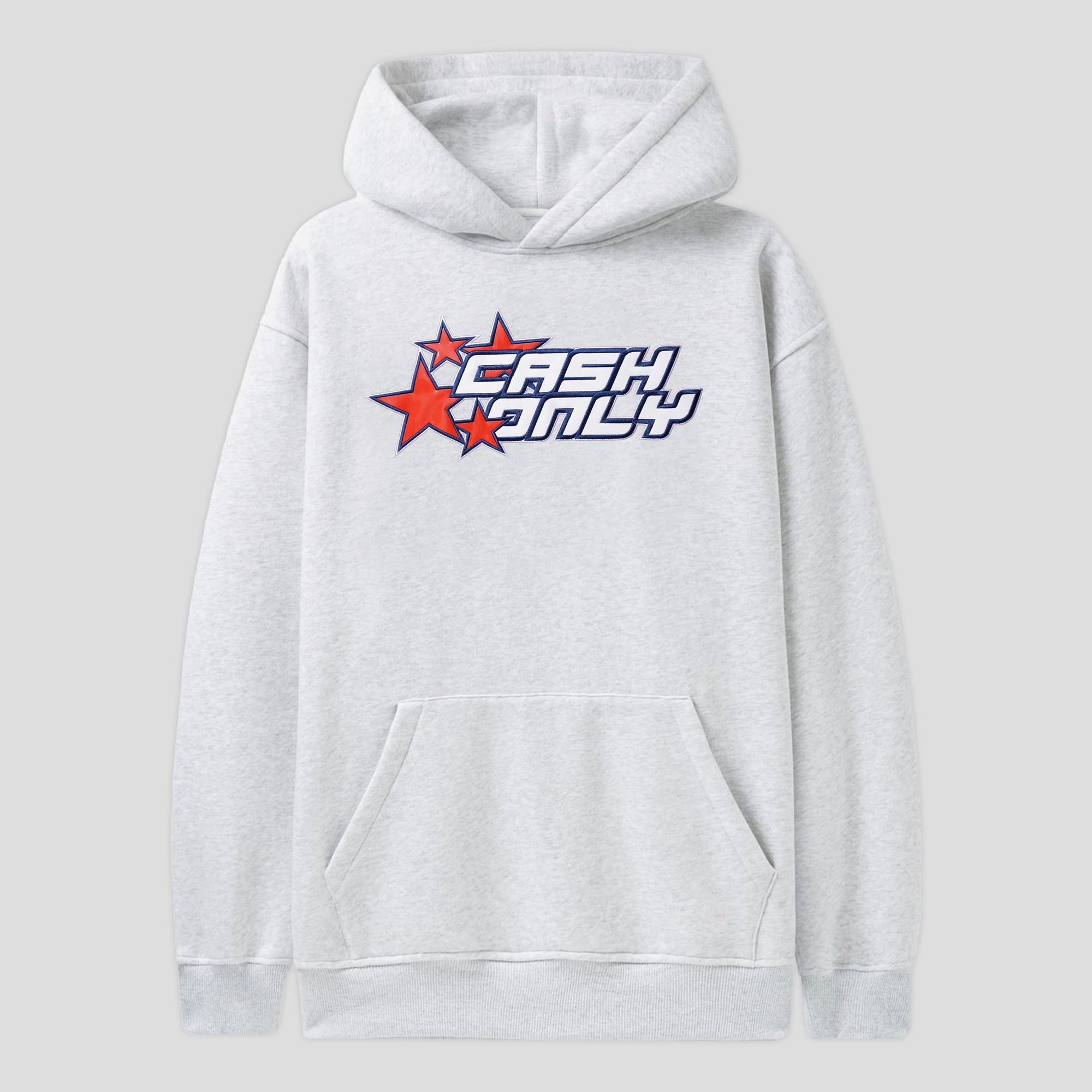 Cash Only Stars Pullover Hood - Ash
