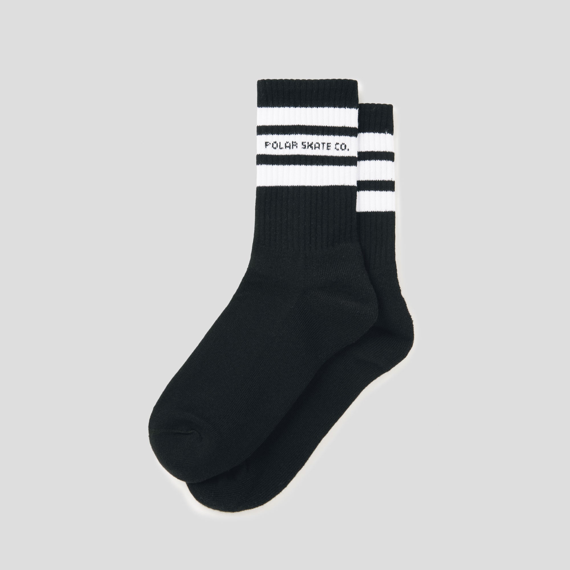 Polar Skate Co. 'Fat Stripe' Socks - Black