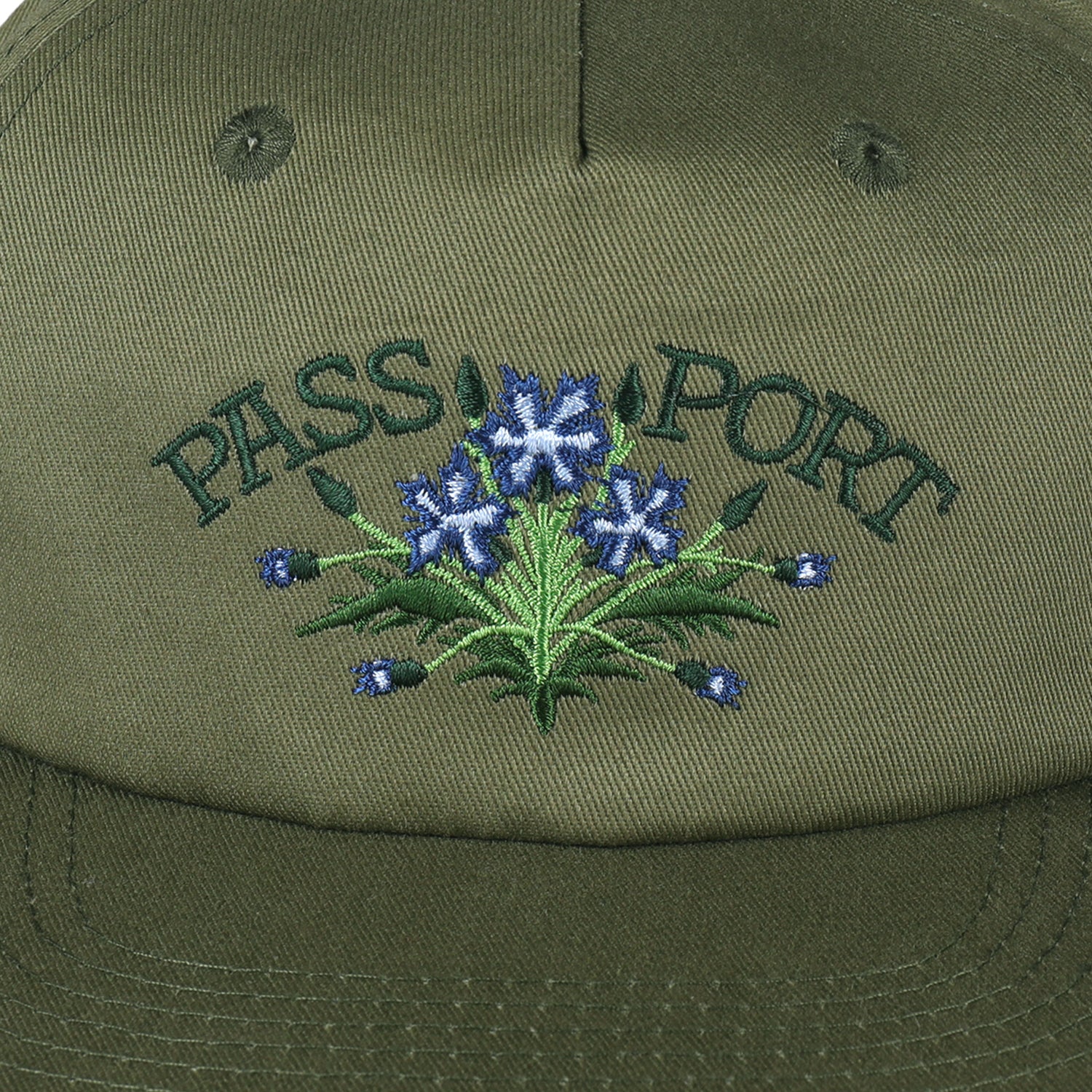 Pass~Port Bloom Workers Cap - Military Green